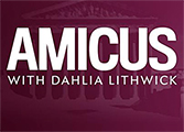 Amicus podcast logo.