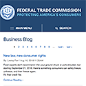 FTC Business Blog home page.