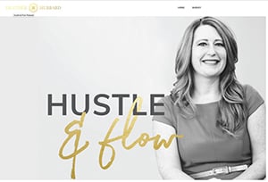 Hustle & Flow home page.