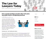 The Law for Lawyers Today