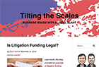 Tilting the Scales blog home page.