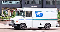 Mail truck.