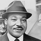 Martin Luther King profile.