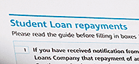 Student loan repayment notice.