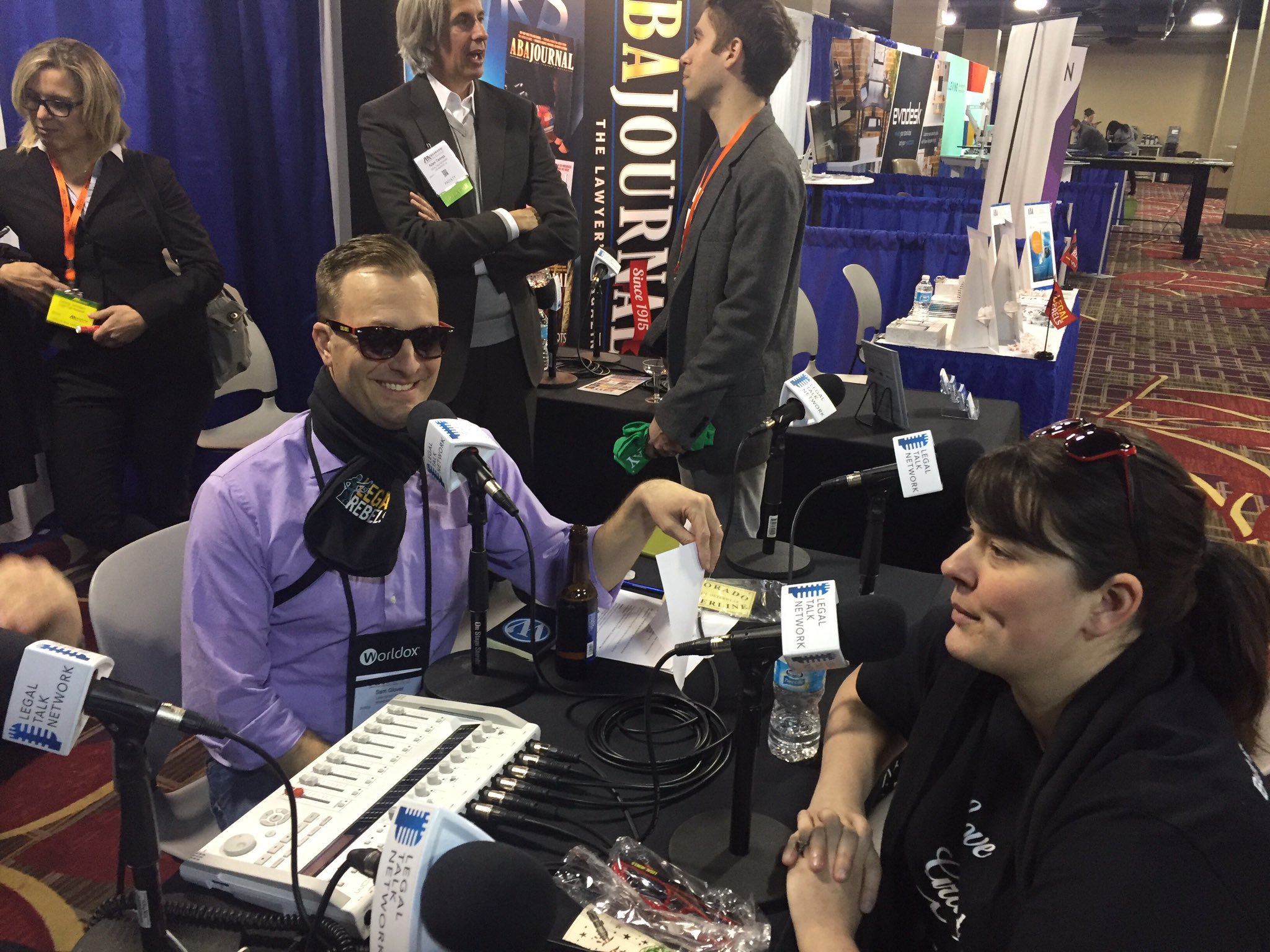 Spotted @ #ABATECHSHOW @LegalRebels @samglover interviewing @shantelle8 on @LegalTalkNet https://t.co/EI3K5Gad6P