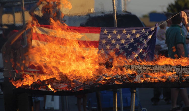 Aug. 22, 1984: Flag Burning Tests the Law