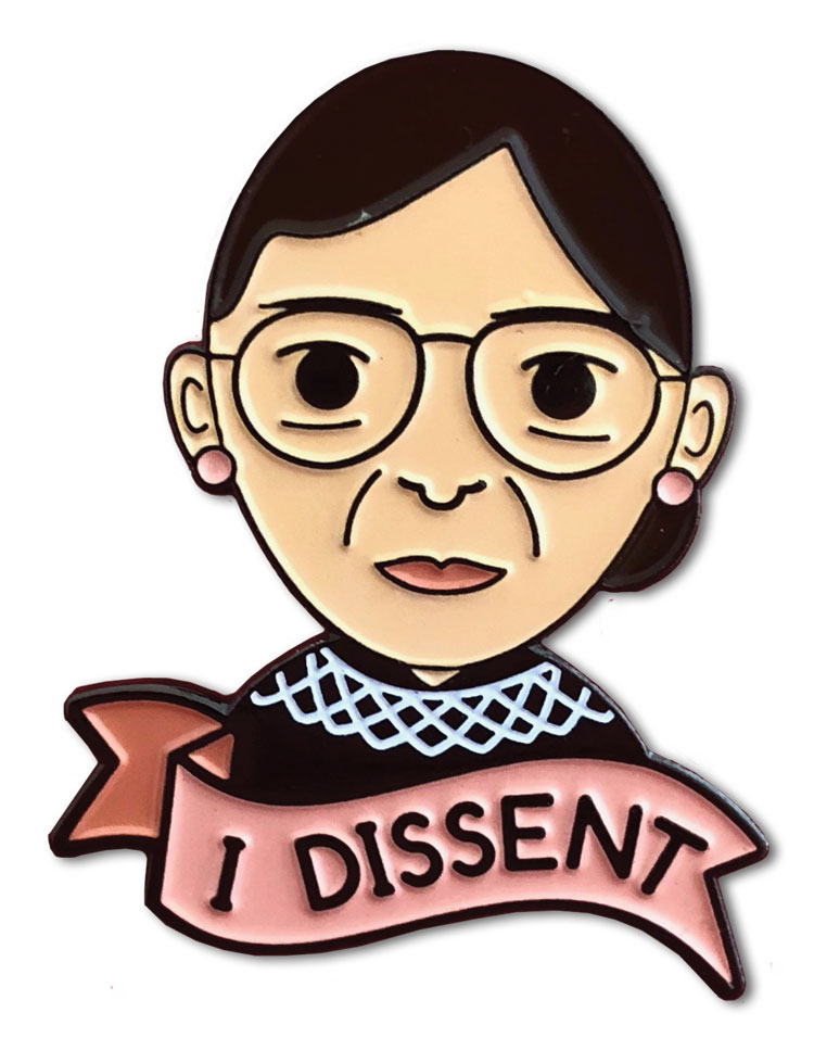 I Dissent pin available on Etsy.com