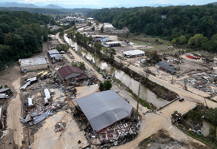 Hurricane damage