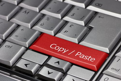 copy paste words on keyboard