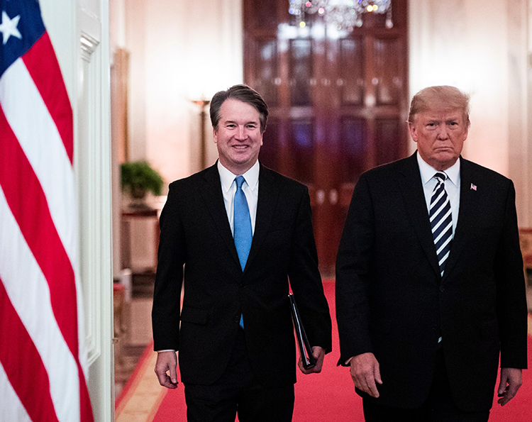 Brett Kavanaugh and Donald Trump