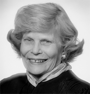 Joyce Green in her judicial robes