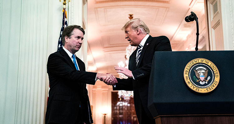 Brett Kavanaugh and Donald Trump